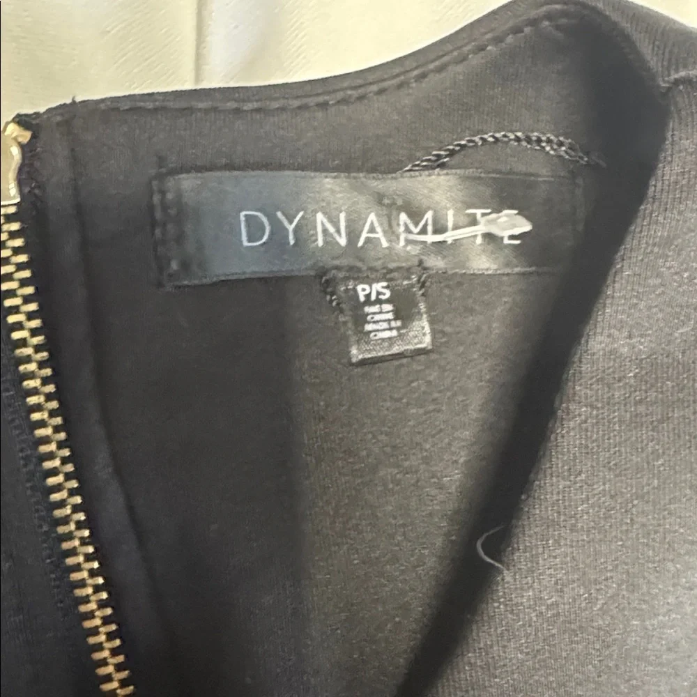 BNWOT Dynamite Sleek Black Sleeveless Midi Dress - Picture 2 of 3